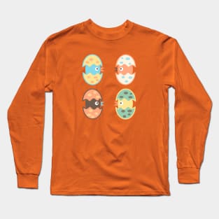 Cute hatched birds Long Sleeve T-Shirt